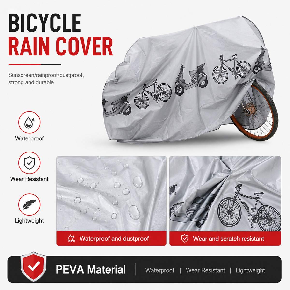 Capa de Chuva Universal para B - Cycling Gear Storage avaliação e preço