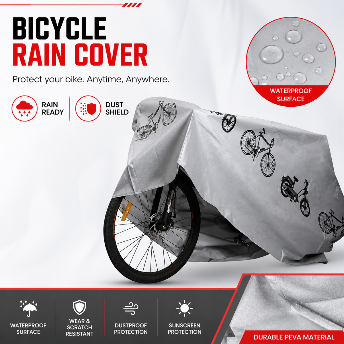 Capa de Chuva Universal para B - Cycling Gear Storage avaliação e preço